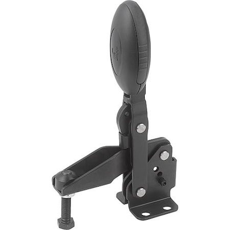 Kipp Vertical Toggle Clamps with flat foot and adjustable clamping spindle K0662.012000